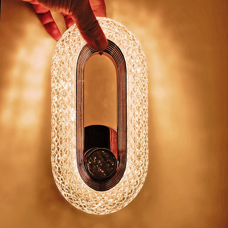 Modern Nordic LED Wall Sconce for Bedroom and Contemporary Interiors