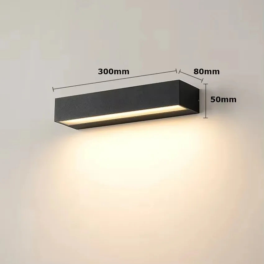 Modern LED Wall Sconce for Exterior Terrace and Villa Lighting