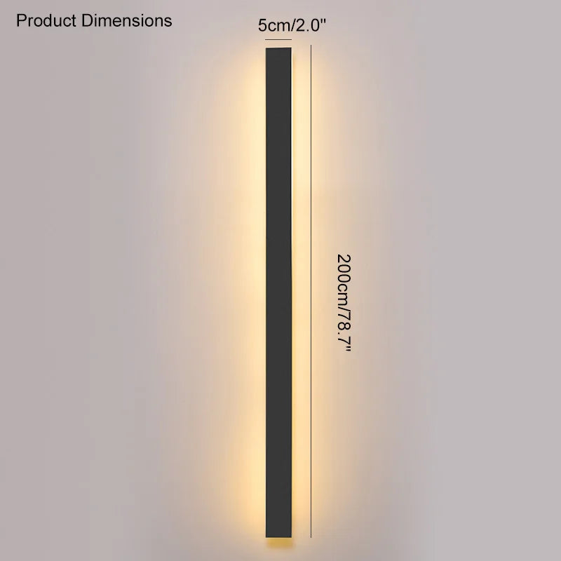Minimalist LED Outdoor Wall Lamp for Modern Garden and Terrace Lighting