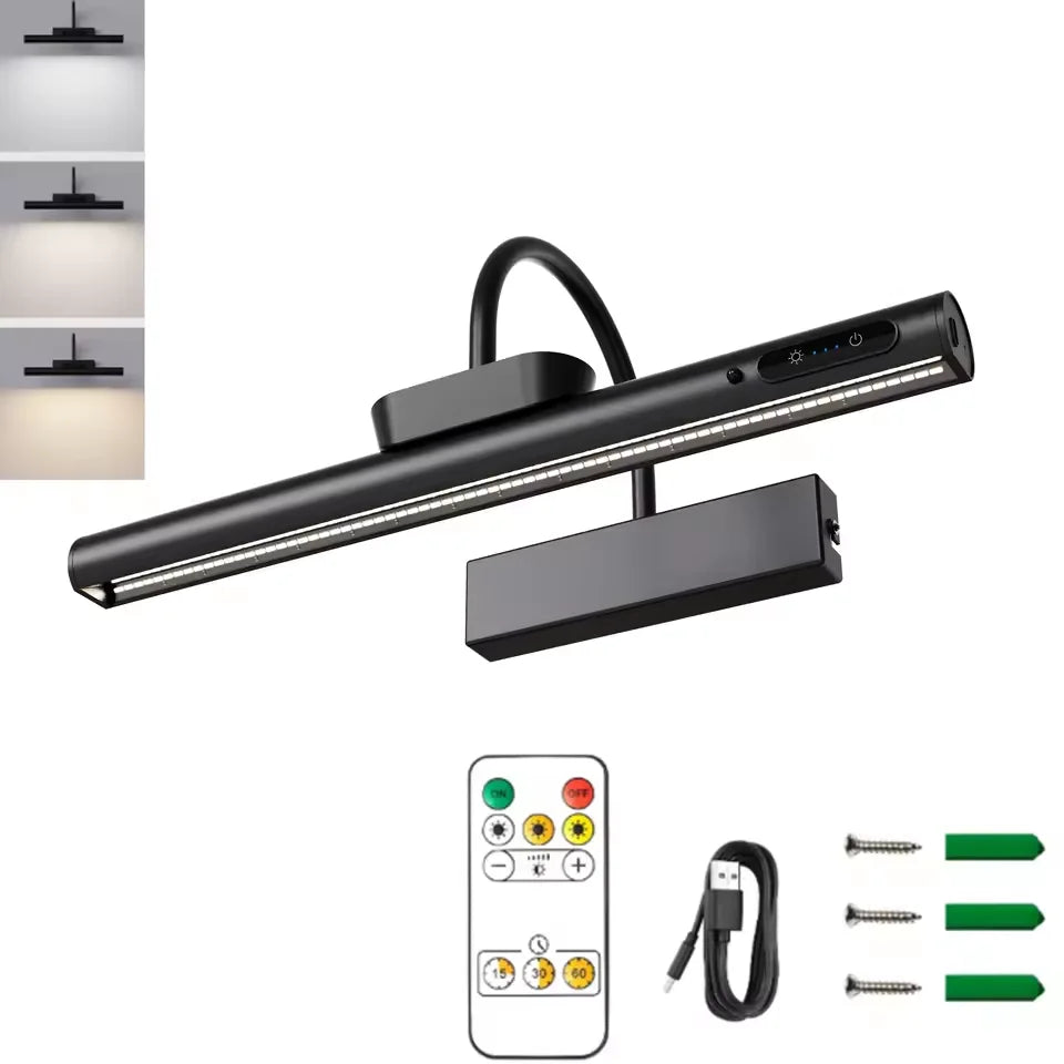 Rechargeable Wireless Picture Light with Remote for Art Display and Gallery Walls