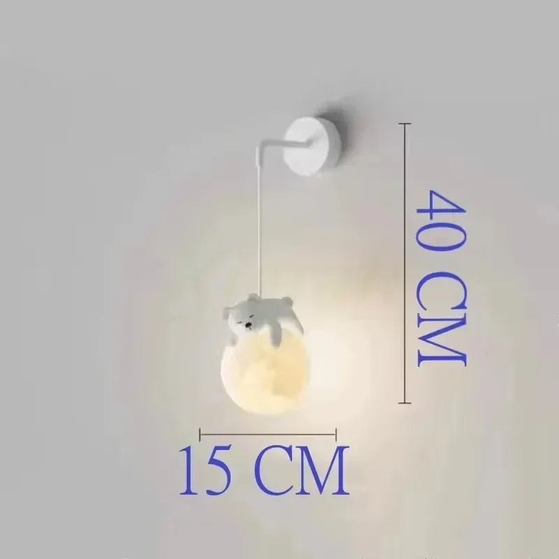 Nordic Moon LED Chandelier for Living Rooms and Modern Bedrooms