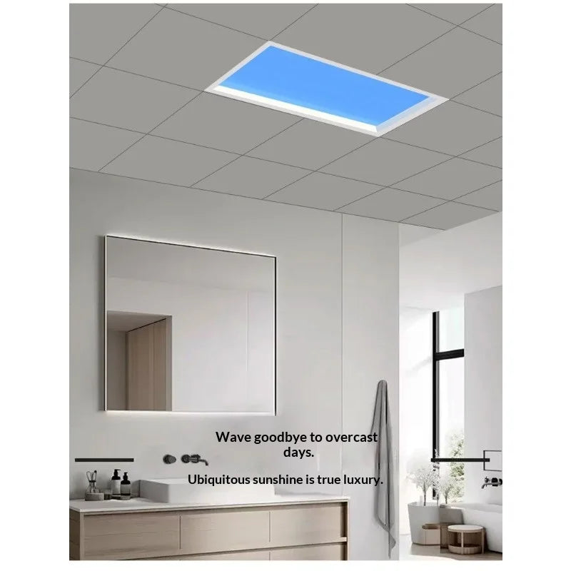 Intelligent LED Sky Panel Light for Kitchen and Bathroom Daylight Simulation