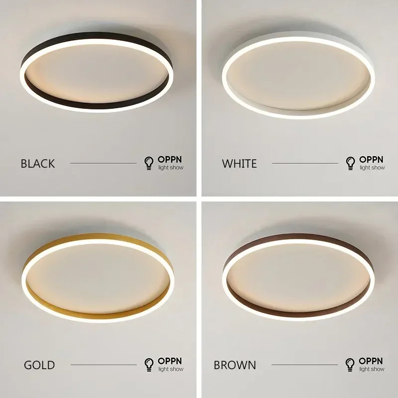 Modern LED Circle Ceiling Light for Bedrooms and Contemporary Foyers