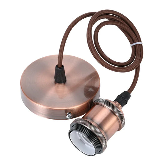 Vintage Copper Pendant Light Socket for Industrial Home and Cafe Decor
