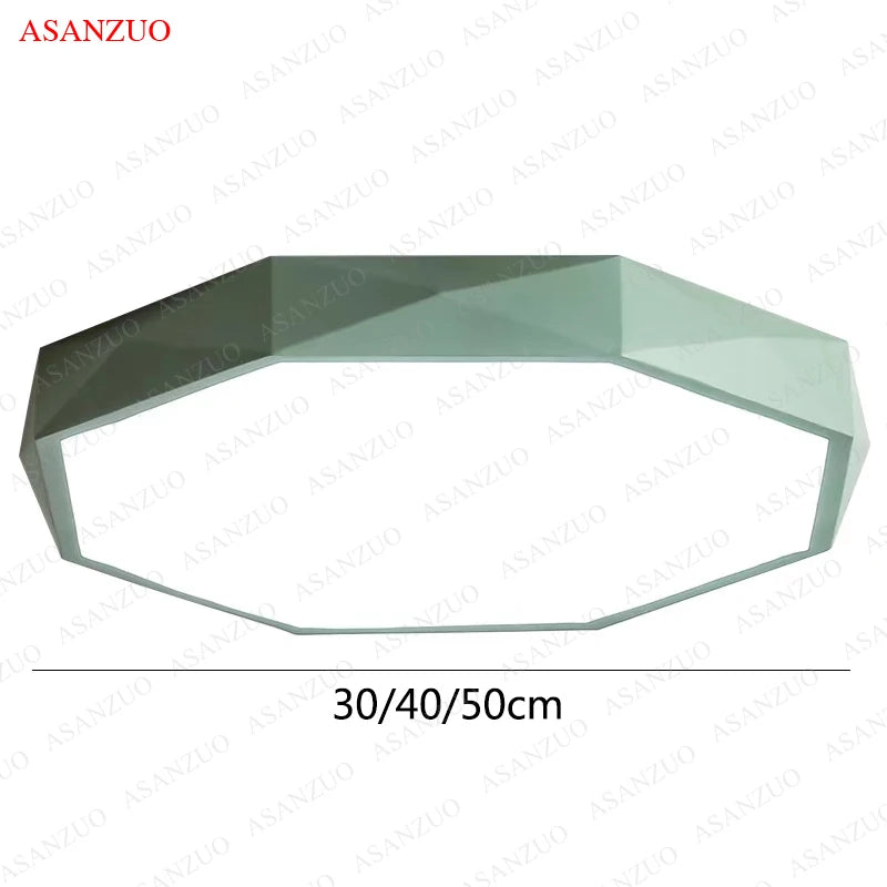 Modern Octagon LED Ceiling Light for Contemporary Living Rooms and Bedrooms