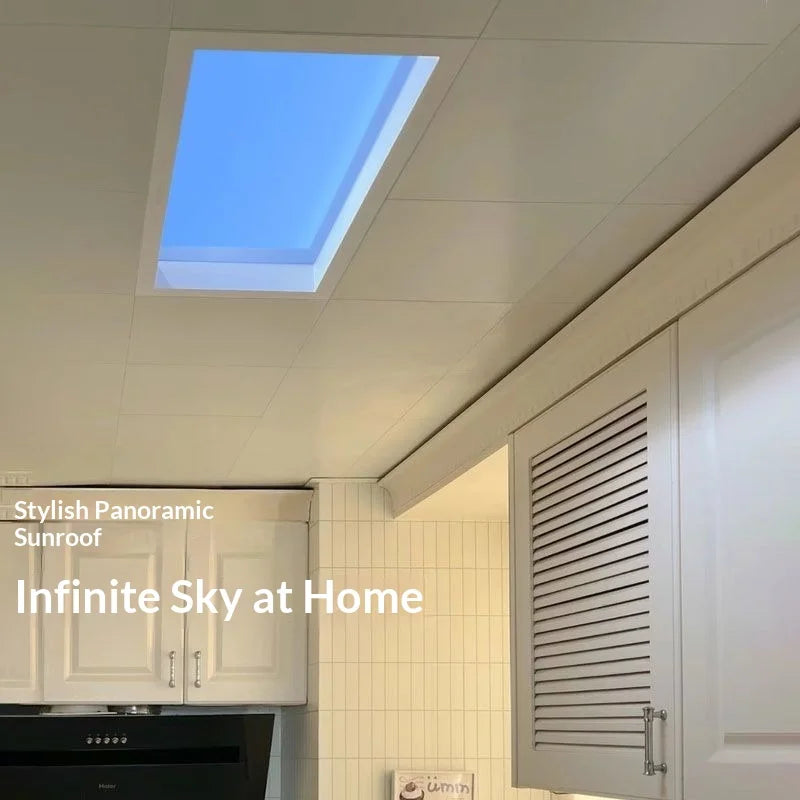 Intelligent LED Sky Panel Light for Kitchen and Bathroom Daylight Simulation