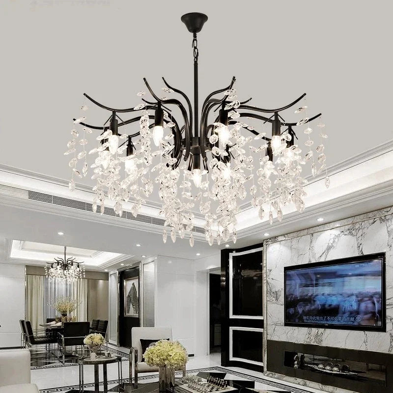 Luxury Crystal Chandelier for Elegant Living Rooms and Dining Spaces