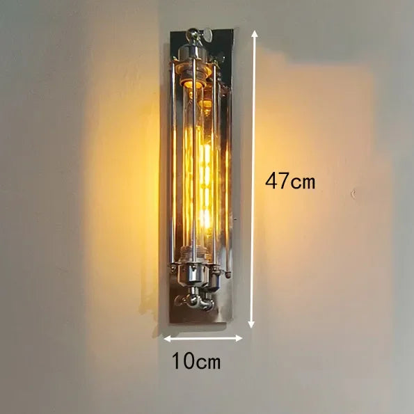 Rustic Industrial Iron Wall Sconce for Restaurants and Lofts
