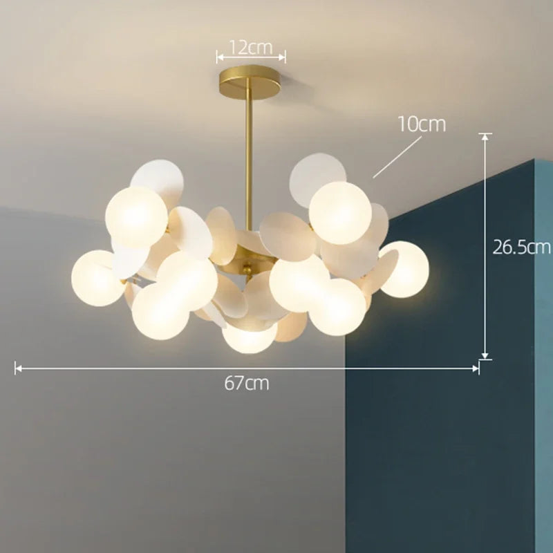 Modern LED Branch Chandelier for Luxury Living Room and Bedroom Decor