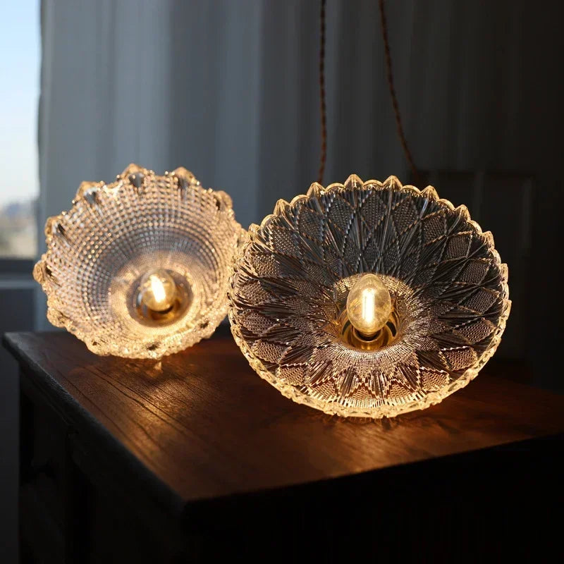 Floral Glass Pendant Light for Modern Dining Rooms and Cafes