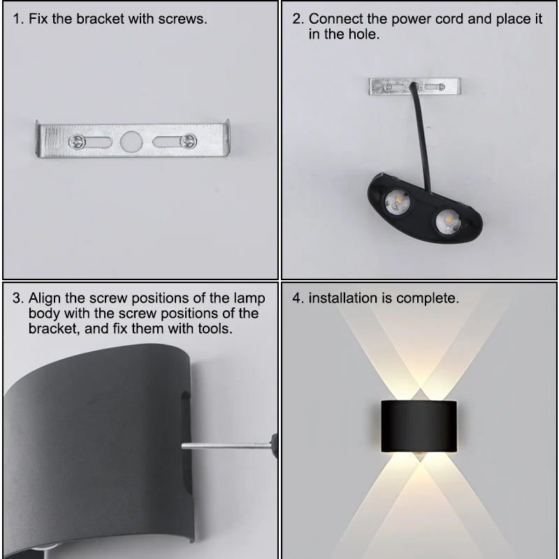 Modern LED Wall Sconce for Indoor and Outdoor Architectural Lighting