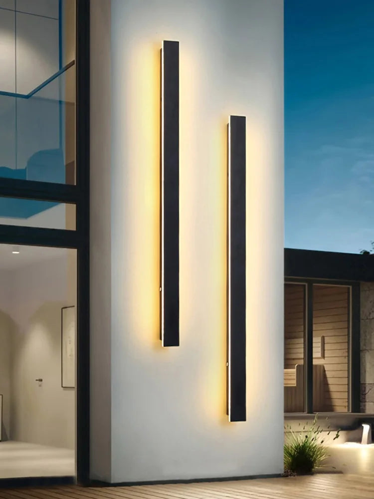 Minimalist LED Outdoor Wall Lamp for Modern Garden and Terrace Lighting