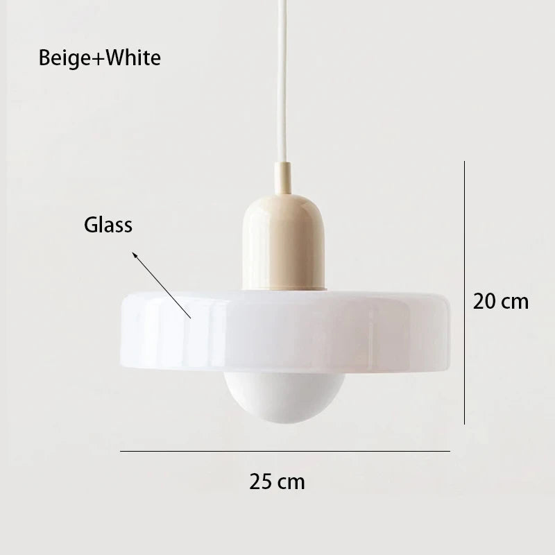 Bauhaus Glass Pendant Chandelier for Stylish Dining Rooms and Cafes