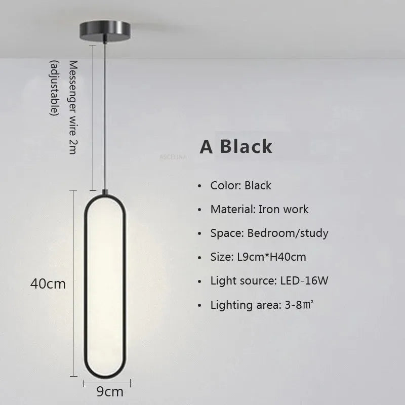 Modern Minimalist LED Pendant Chandelier for Living Rooms and Restaurants