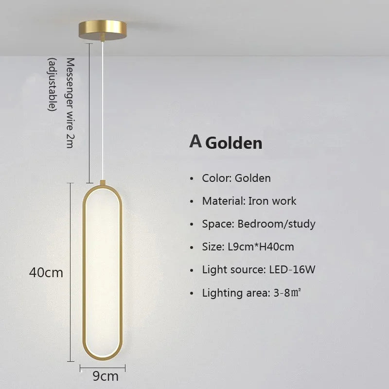 Modern Minimalist LED Pendant Chandelier for Living Rooms and Restaurants