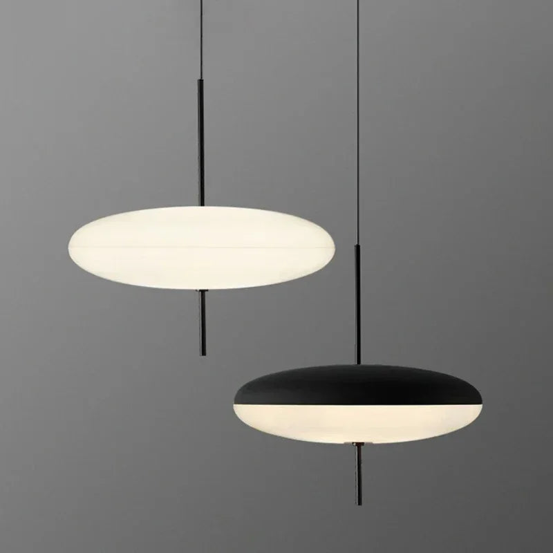 Modern Nordic Saucer Pendant Light for Minimalist Living Rooms and Cafes