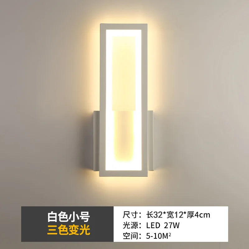 Modern LED Wall Sconce for Bedroom Bedside and Living Room Decor