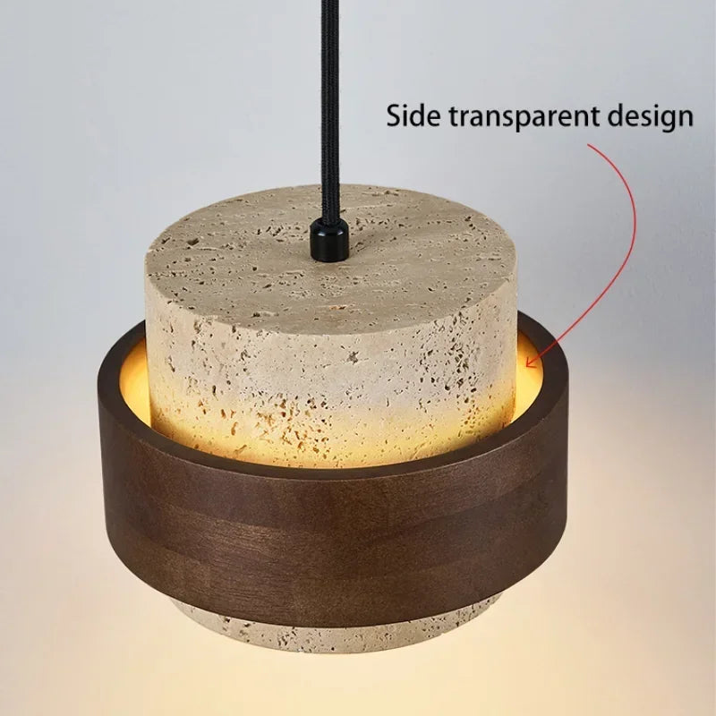 Modern Wooden Pendant Light for Bedside and Restaurant Ambiance