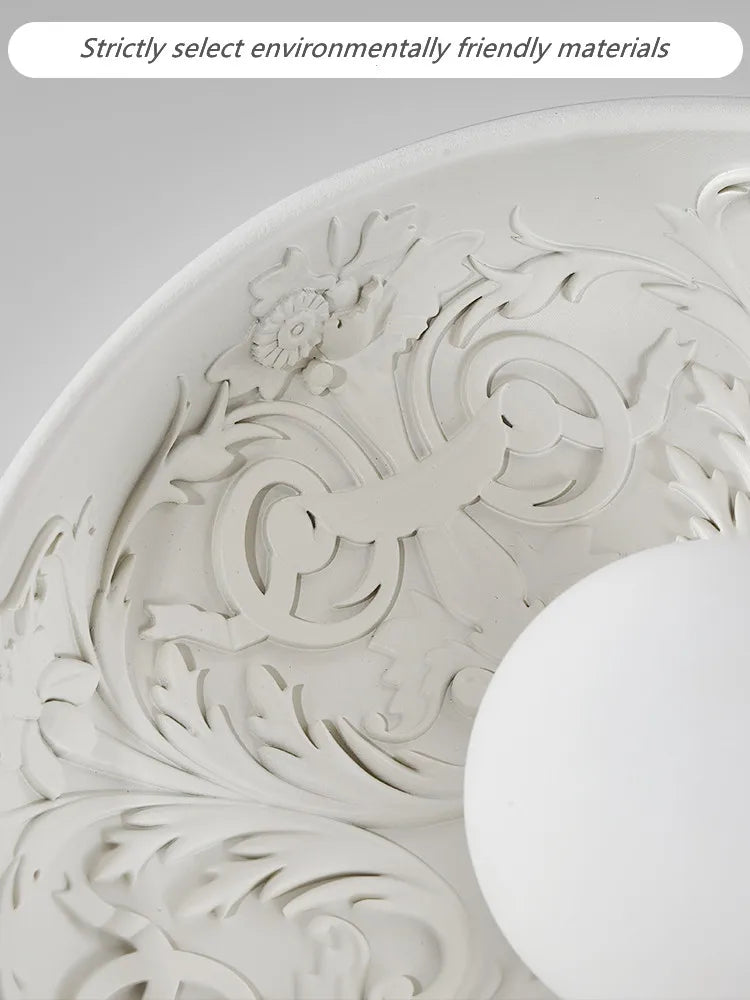 Modern French Cream Ceiling Light for Elegant Bedrooms and Hallways