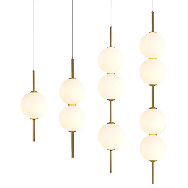 Modern Glass Ball Pendant Light for Bedroom and Entryway Decor