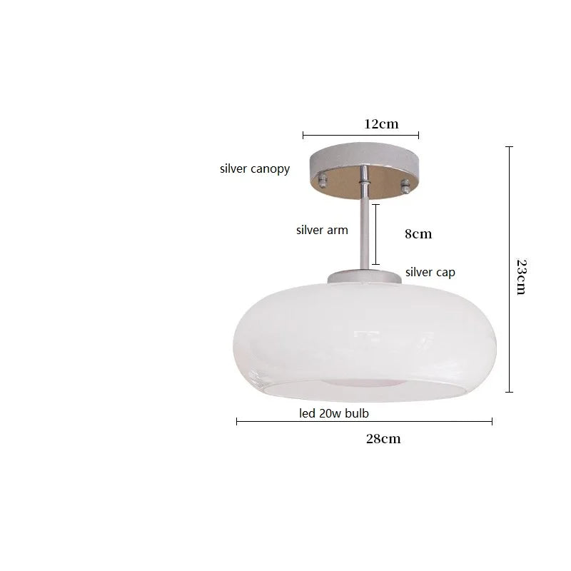 Modern Nordic Glass Pendant Light for Bedroom and Living Room