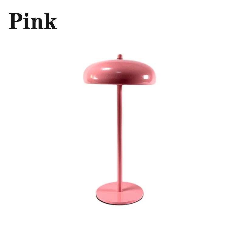Nordic Rechargeable LED Touch Table Lamp for Bedside and Cafe Decor