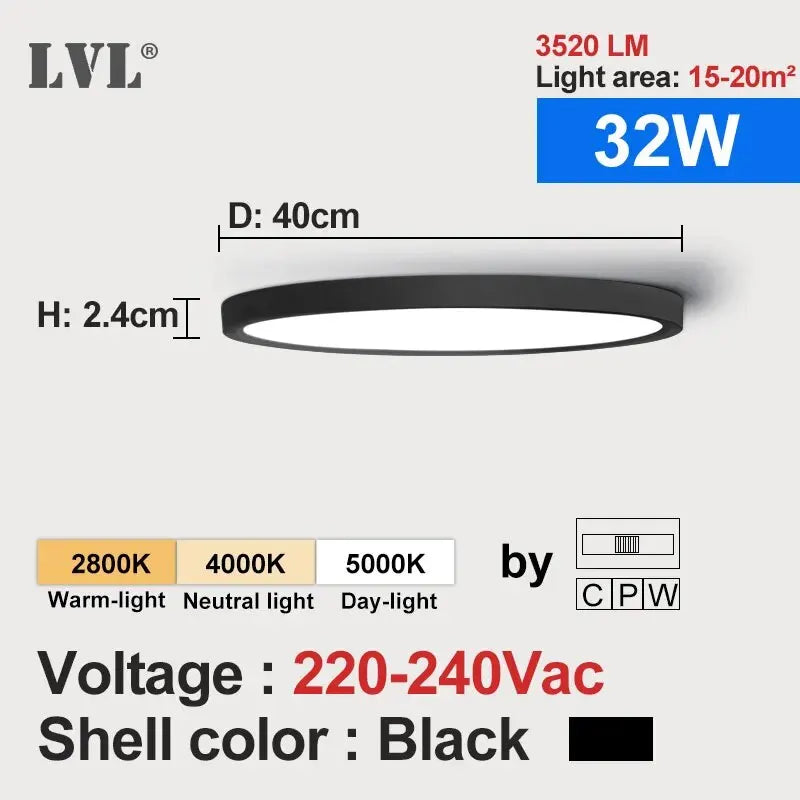 Modern LED Flush Mount Ceiling Light with Wood Grain for Home Interiors