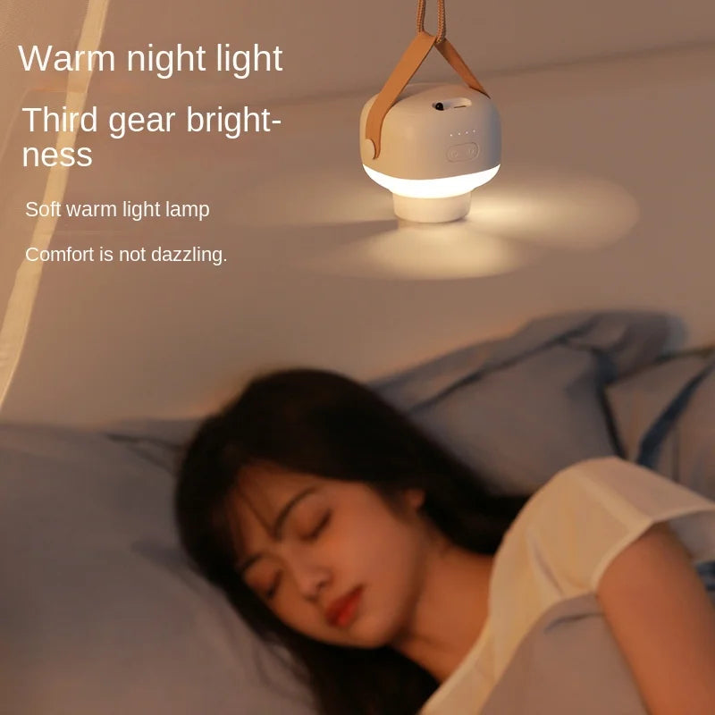 Portable Wireless Ceiling Fan Light with Remote for Home and Camping