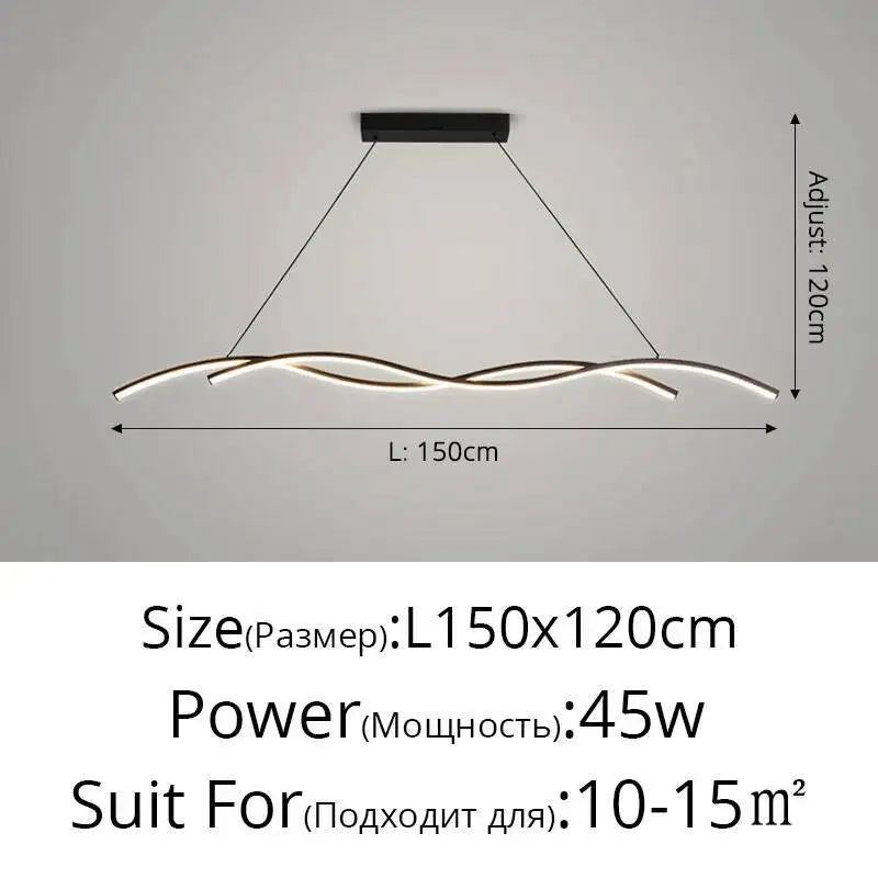Modern Minimalist LED Pendant Light for Contemporary Restaurants and Hotels