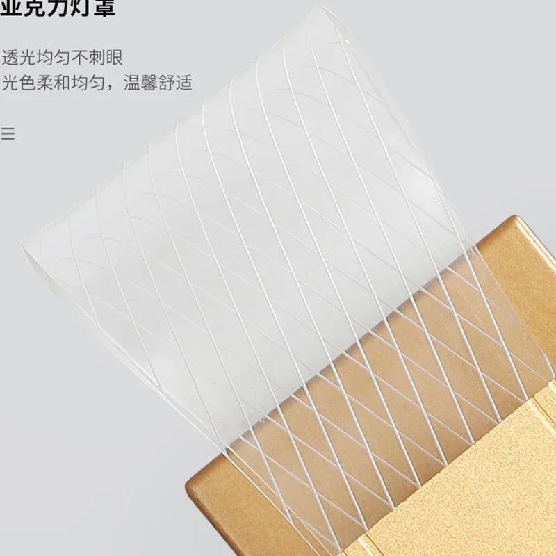 Nordic Aluminum LED Wall Light for Modern Living Room and Bedroom