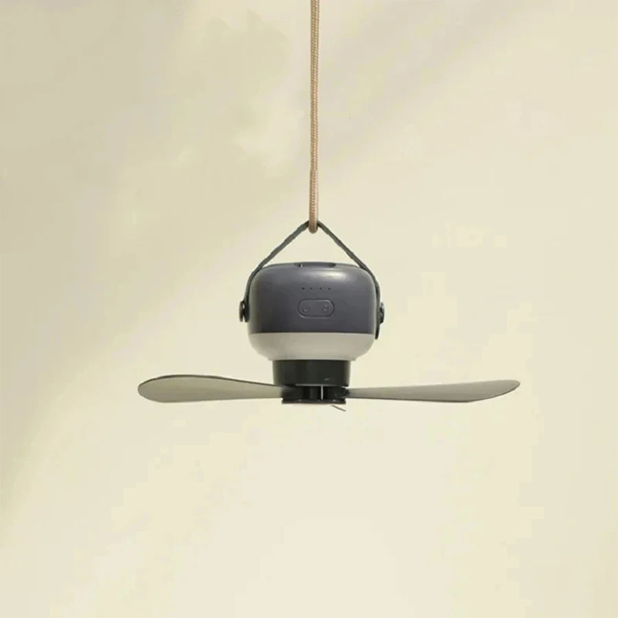 Portable Wireless Ceiling Fan Light with Remote for Home and Camping