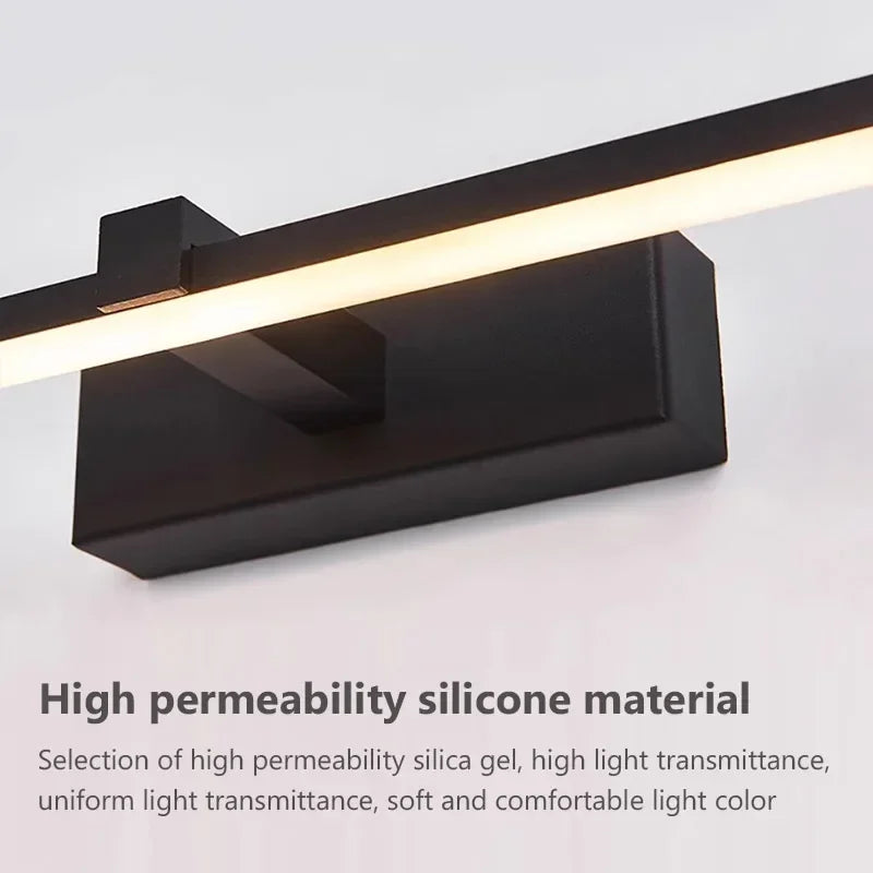 Modern LED Wall Strip Light for Bathroom Mirrors and Vanity Spaces