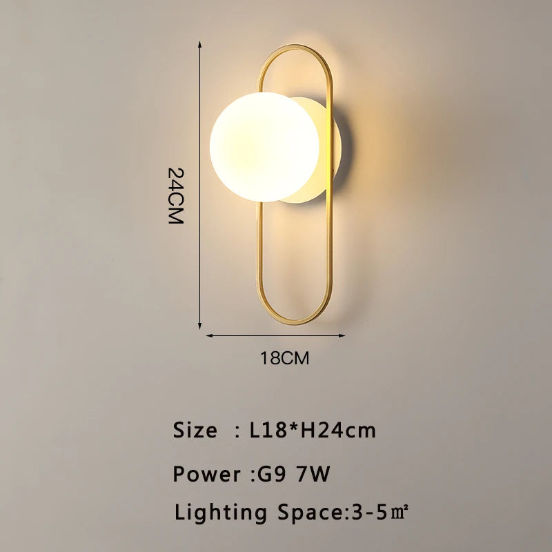 Modern LED Wall Sconce for Living Room and Bedroom Ambient Lighting