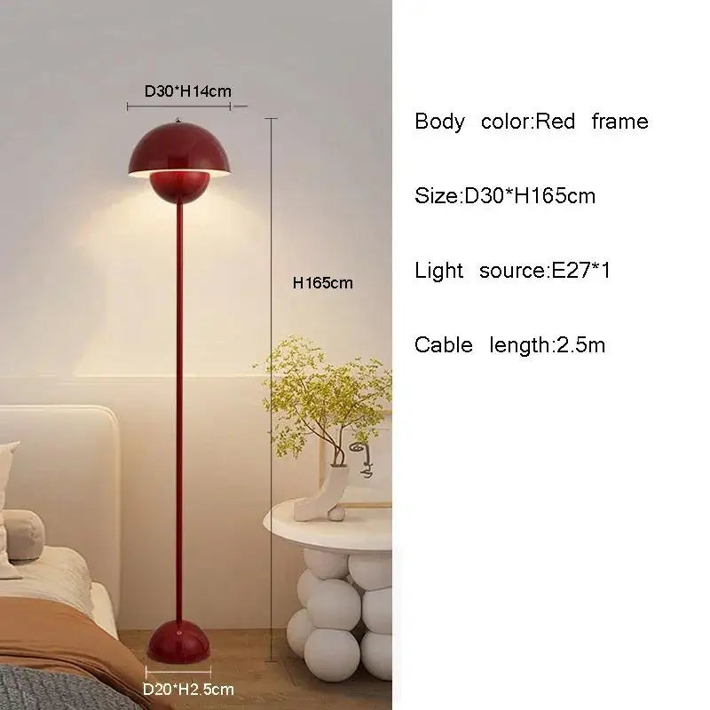 Modern Cream Ceramic Floor Lamp for Living Room and Bedroom Decor