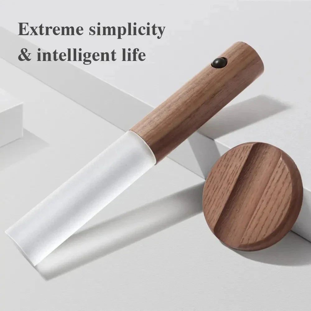 Magnetic Wooden LED Motion Sensor Light for Hallways and Bedrooms
