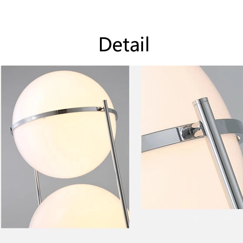 Modern LED Sphere Floor Lamp for Living Rooms and Hotel Suites