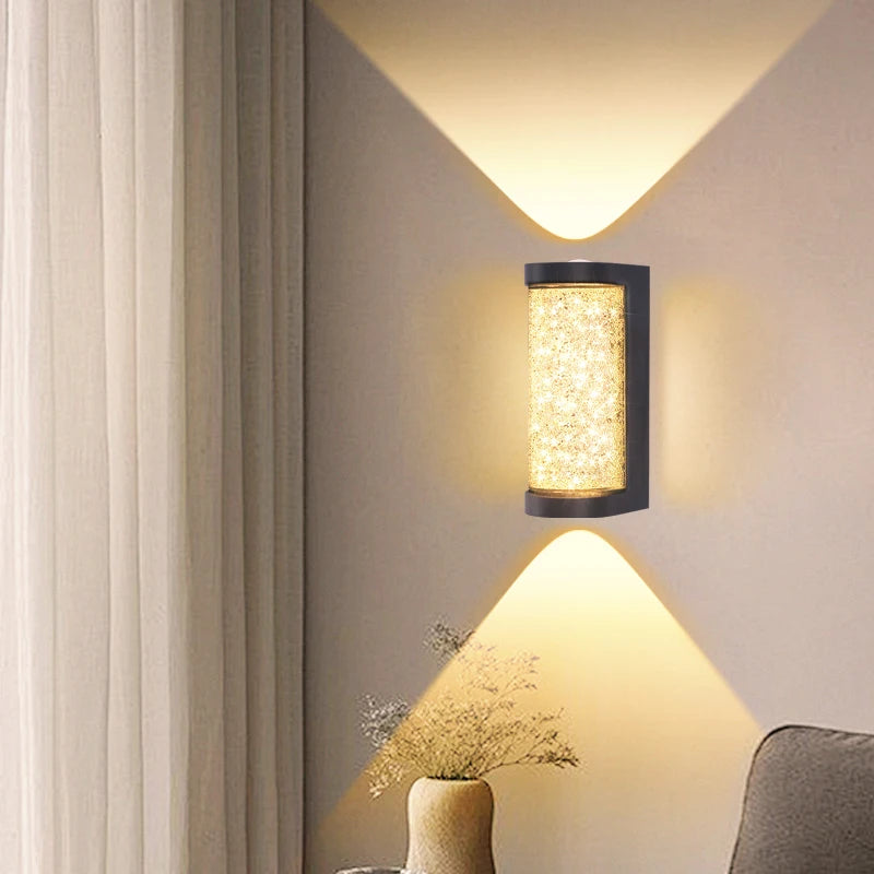 Modern LED Crystal Wall Light for Premium Bedroom and Living Room Interiors