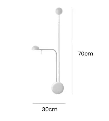 Adjustable Swing Arm Wall Lamp for Modern Home Offices and Bedside Reading