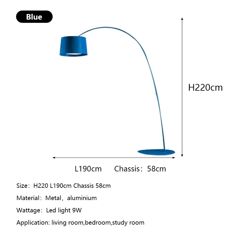 Modern Arc Floor Lamp for Living Room and Bedroom Decor