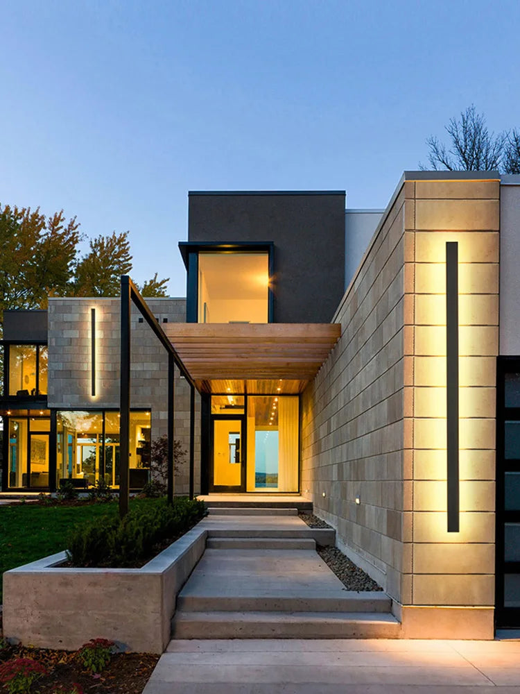 Minimalist LED Outdoor Wall Lamp for Modern Garden and Terrace Lighting