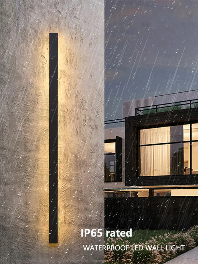 Minimalist LED Outdoor Wall Lamp for Modern Garden and Terrace Lighting