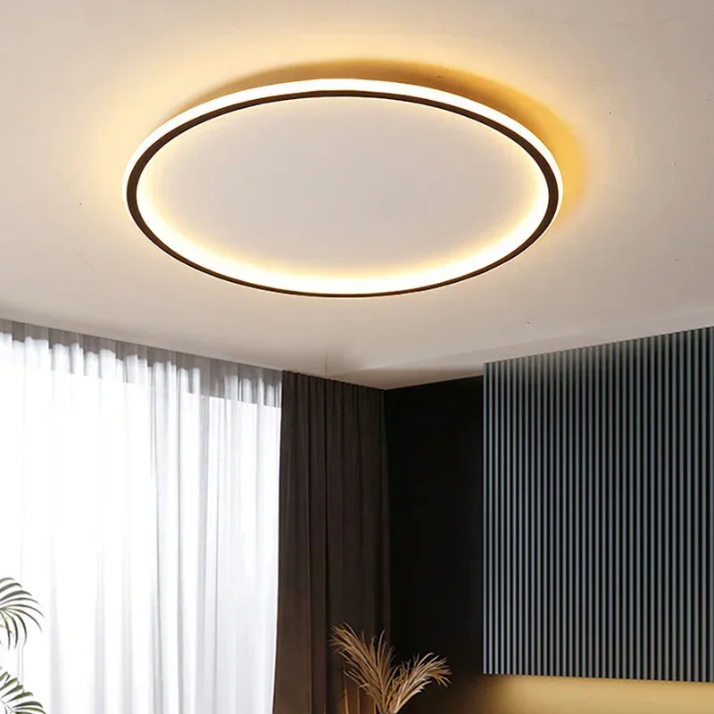 Nordic Minimalist LED Ceiling Light with Remote for Modern Living Spaces