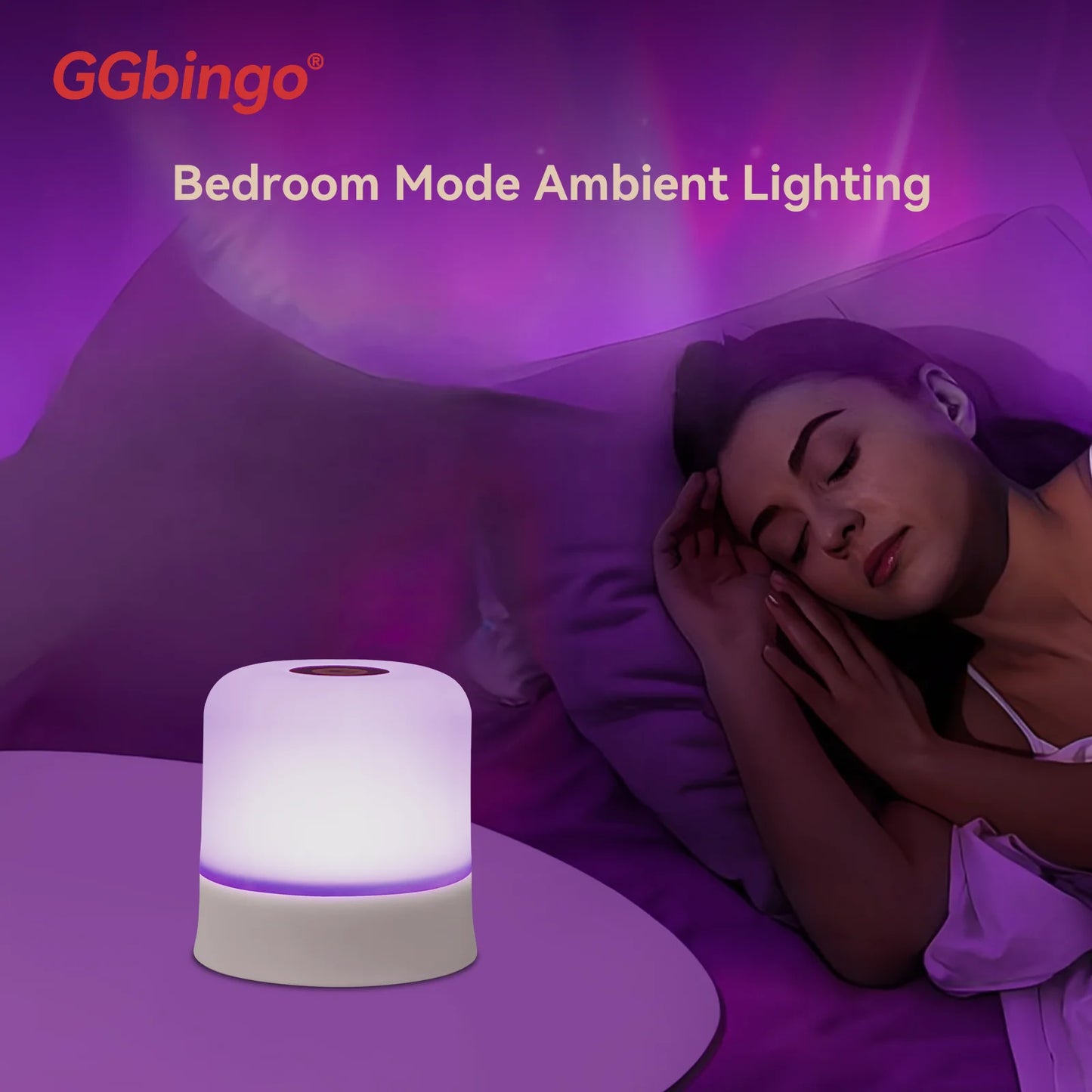 Dimmable RGB Touch Table Lamp with Remote for Bedrooms and Hotels