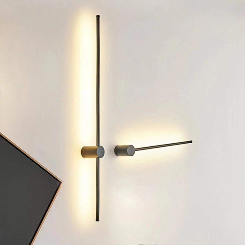 Nordic Minimalist Linear Wall Light for Modern Hotel and Living Spaces
