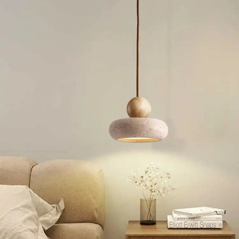 Natural Agate Stone Pendant Light for Elegant Restaurant and Bedroom Lighting