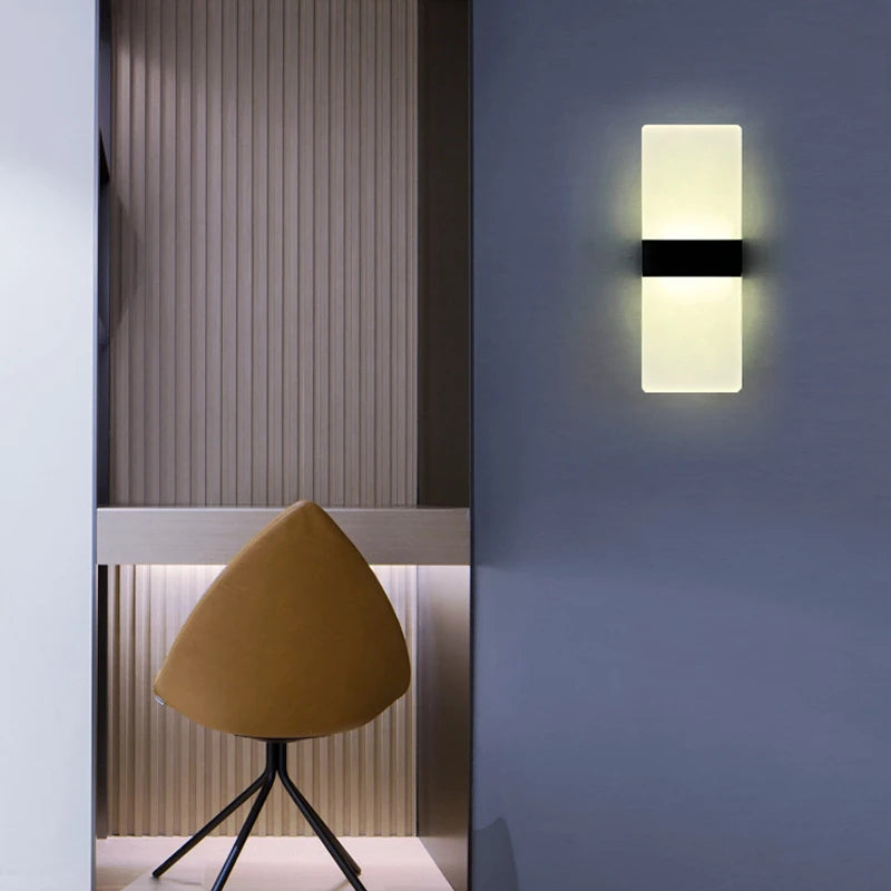 Modern LED Wall Sconce for Bedroom Bedside and Hallway Lighting