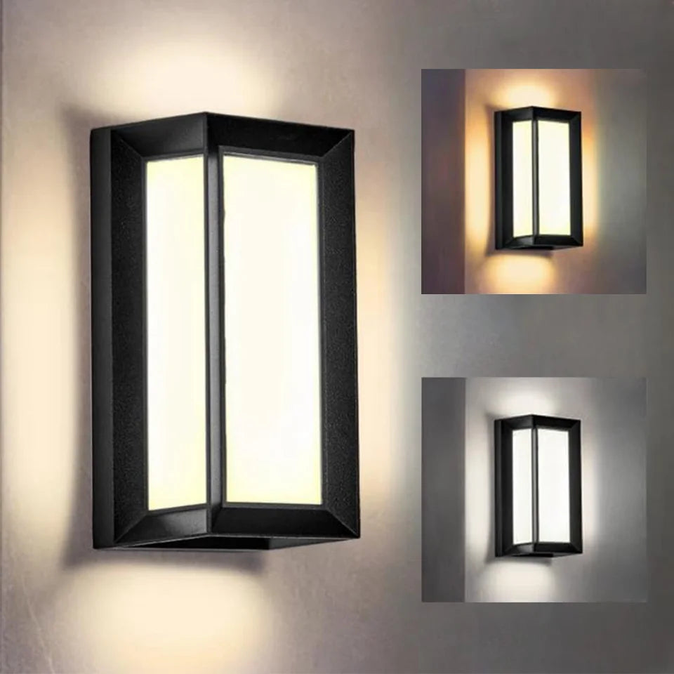 Modern LED Outdoor Wall Light with Motion Sensor for Garden and Porch