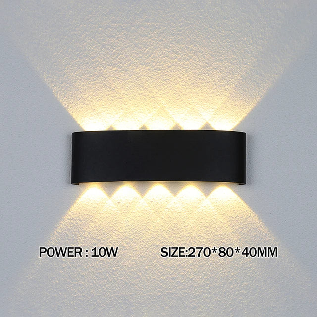 Modern Aluminum Wall Light for Outdoor Garden and Indoor Bedroom Lighting