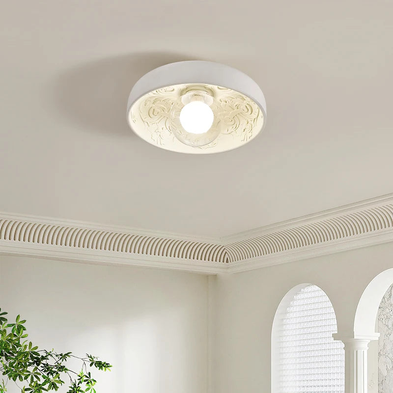 Modern French Cream Ceiling Light for Elegant Bedrooms and Hallways