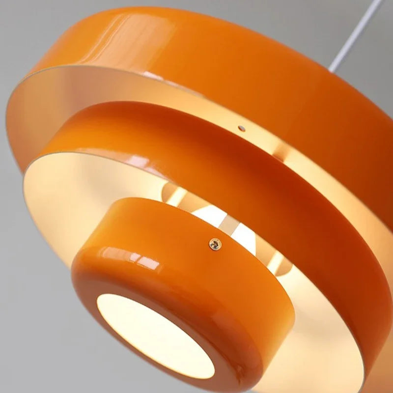 Mid-Century Orange Pendant Light for Restaurants and Modern Interiors